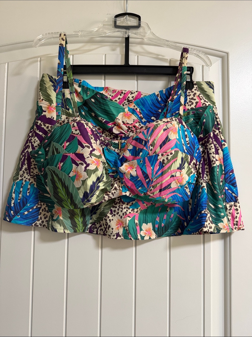 Sunsets Floral Tropical Underwire Bikini Top and Swim Skirt
